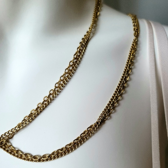 Fashion Gold Color Necklace 108" - Picture 5 of 8